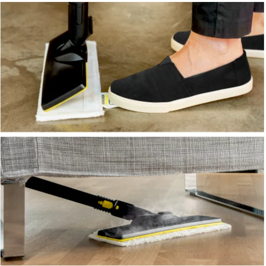 Set za čišćenje podova EasyFix sa fleksibilnim zglobom na podnoj mlaznici i praktičnim čičak-sistemom za fiksiranje krpe za pod